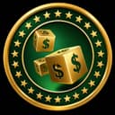$LUCKY gold dice coin